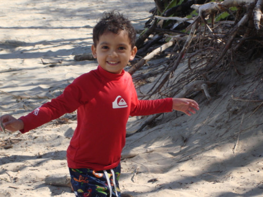 Smiling is contagious.  Would this smile make you smile too?  Matias on Playa Nacoscolo.