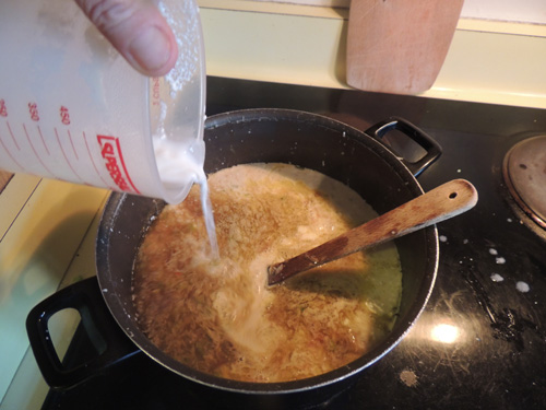 and your cream mixture, along with Old Bay Seasoning & a dash of hot sauce. I like Sriracha Brand...