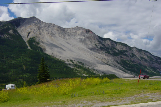 Turtle Mountain as seen from the East