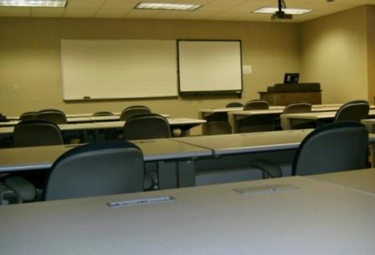 A typical community college classroom