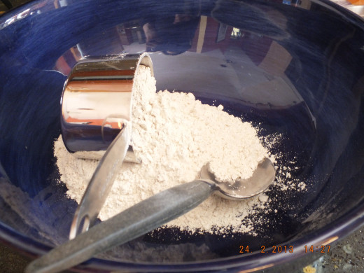 Remember, since you are not weighing your flour, to scoop it from the bag with a spoon and then add to the measuring cup. It will be way more accurate and it saves on flour!