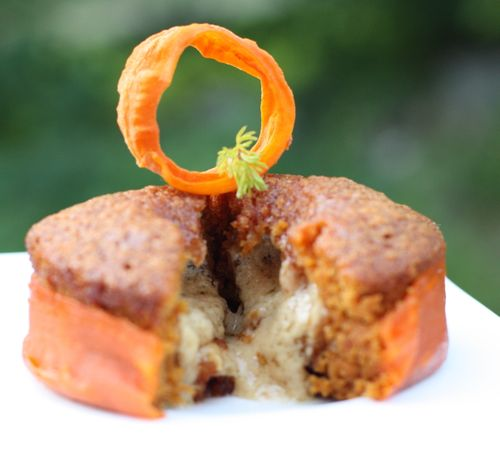 This is a delicious inside out carrot cake.