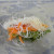 Place ingredients on the rice paper