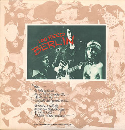 Concept Album Corner - 'Berlin' by Lou Reed