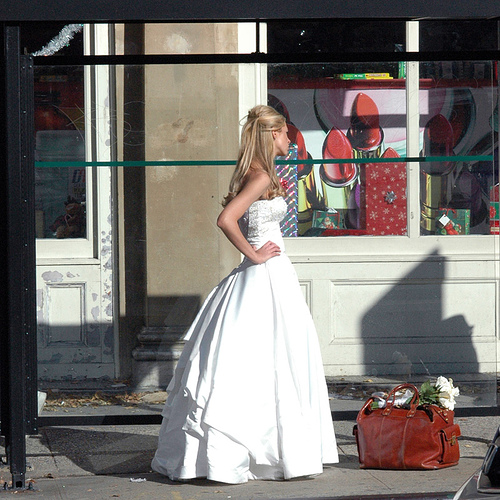 I can just imagine the story behind this one - I'd hate to be the groom.
