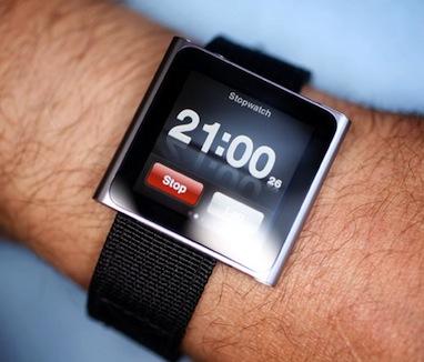 This is an iPod watch strap, a very cool iPod watch option.