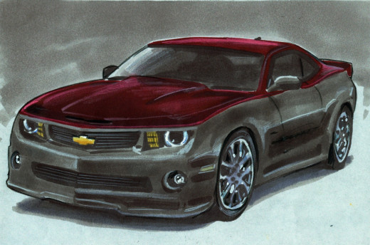 Here is a marker rendering I did for one of my clients. The illustration started with a sketched pencil drawing.