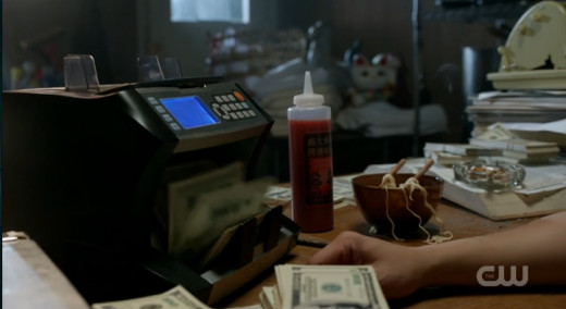 I always keep my hot sauce next to my money counter.