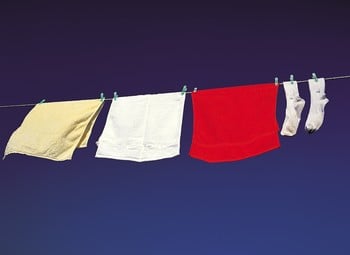 Line drying your clothes can also help the environment.