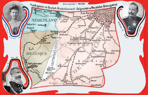 Postcard from about 1900 of Neutral Moresnet