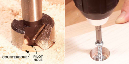 A forstner bit cuts through the wood layer-by-layer, thus tends to generate much wood debris (sawdust and saw flakes) and might even cause smoke due to friction.