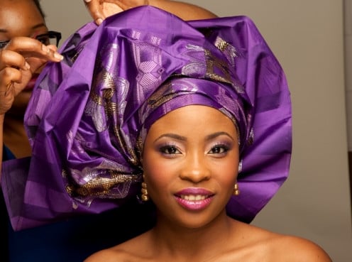 Purple gele