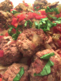 Spaghetti & Meatballs with Mirepoix (Meer-Pwah) Sauce