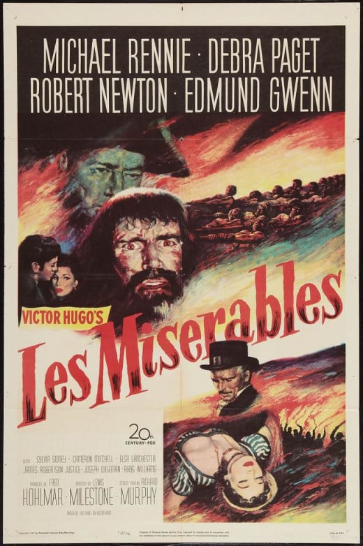 Les Miserables (1952) poster