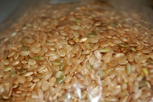 Brown rice and whole grains are excellent sources of B12.