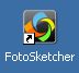 FotoSketcher program Icon. This is the photo-to-artwork program used to make the "oil painting" cover art for the E-book
