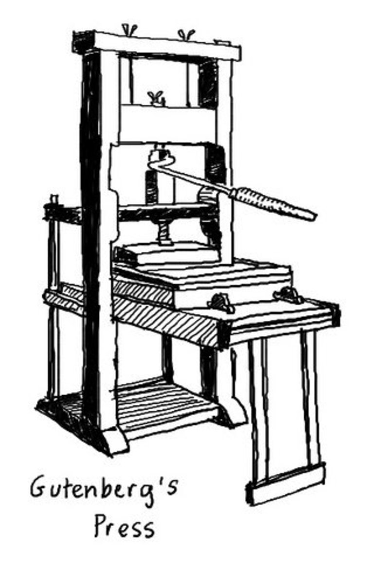 Image result for gutenberg printing press