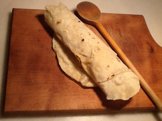 A beautiful Rolled Tortilla