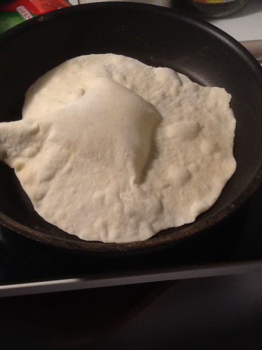 Home made Tortilla Cooking