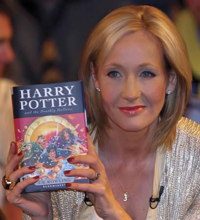 J.K. Rowling wrote the Harry Potter books that were made into movies.