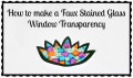 How to Make a Paper Stained Glass Window Transparency Suncatcher