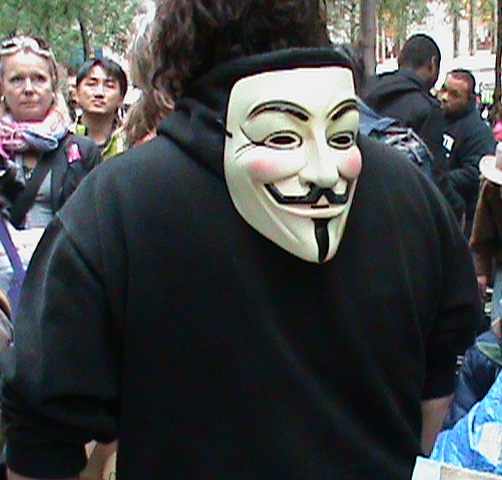 The symbol of the 2011 Occupy Wall Street nonviolent protests.