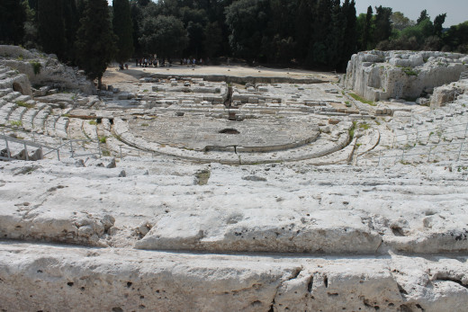 Greek amphitheatre, Syracuse, Sicily.