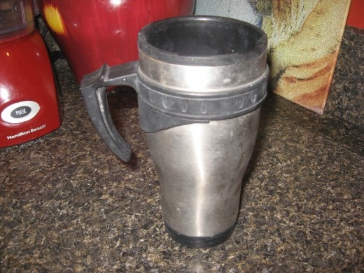 This old insulated travel mug has served up gallons of hot coffee over the years.