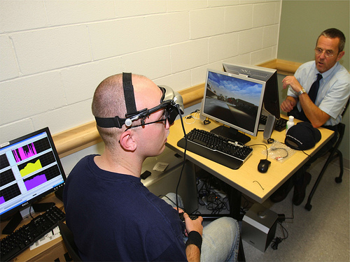 The U.S. Army tests the use of biofeedback to help soldiers control their bodily reactions to stress.