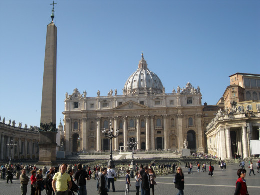 St. Peter's Square in front of St. Peter's Basilica 