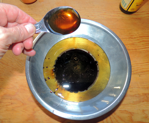 sesame oil to bowl