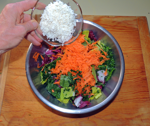 sprinkle coconut shreds