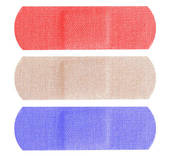 multicolored bandaids 
