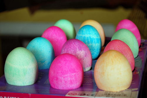 Paas Dyed Easter Eggs