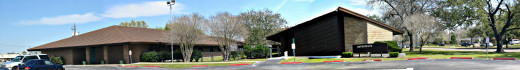 Panorama of Gethsemane Campus ancillary buildings, Houston, Texas