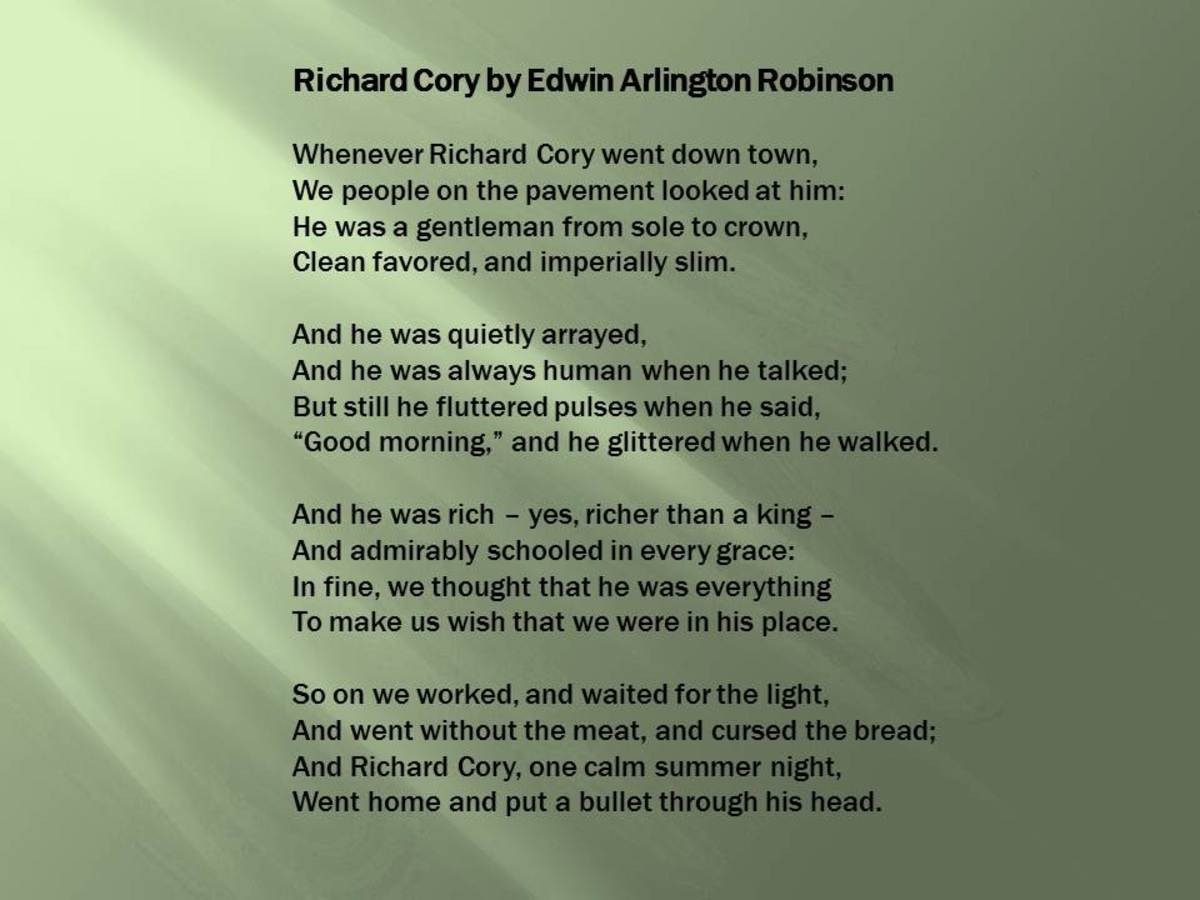 richard cory poem meaning