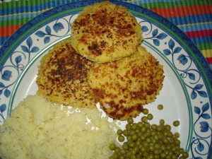 Nice... but I put the Peas and Rice right in the Tuna.