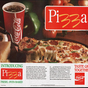 Itza Pizza Happy meal with pepperoni and cheese. You also get a drink and a to that's sure to please! Well...not  anymore :(