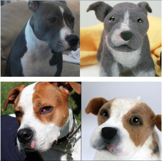 The Shelter Pups makes custom stuffed dogs that look just like your dog's photo.