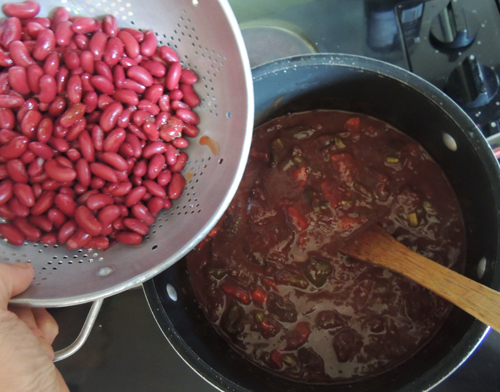 add beans