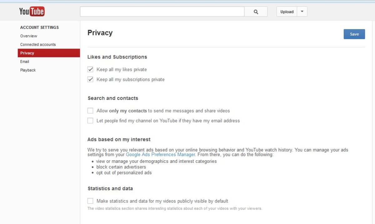 Make how private to my subscriptions How to