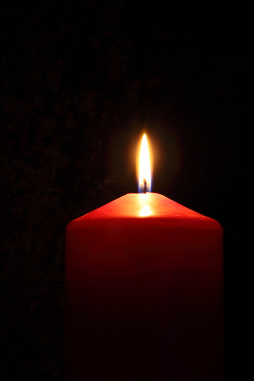 Candlelight can add to the ambiance of relaxation. 