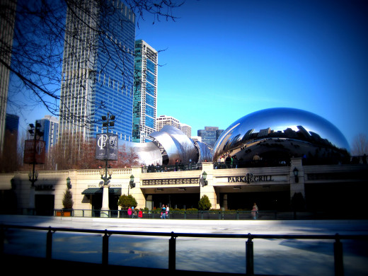 Ice Skating Rink, The Bean & Pavilion Ice Skating Rink, The Bean & Pavilion