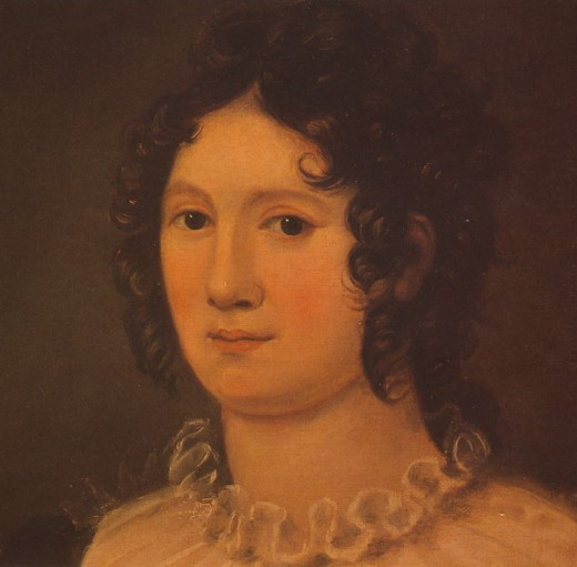 1819 portrait of Claire Clairmont by Amelia Curran