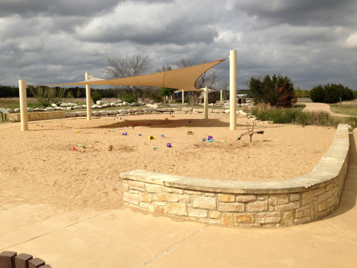 Discovery Sandpit play area -Champion Park - Cedar Park TX 