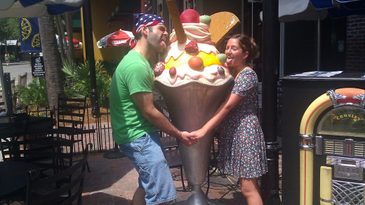 Ice cream.....there's really no point to this picture.......it's ice cream man! 