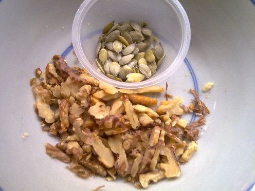 chopped walnuts or choose toasted sunflower seeds
