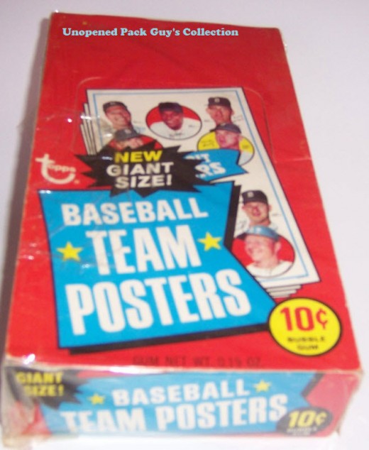 1969 Topps BB Team Posters Wax Box