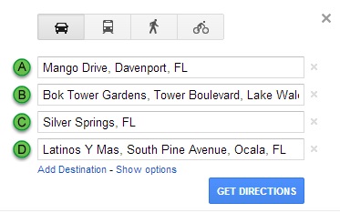 Google Route Planner for Multiple Stops