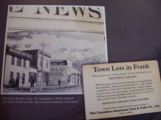 1901 - Mine opens up in Frank, Alberta.